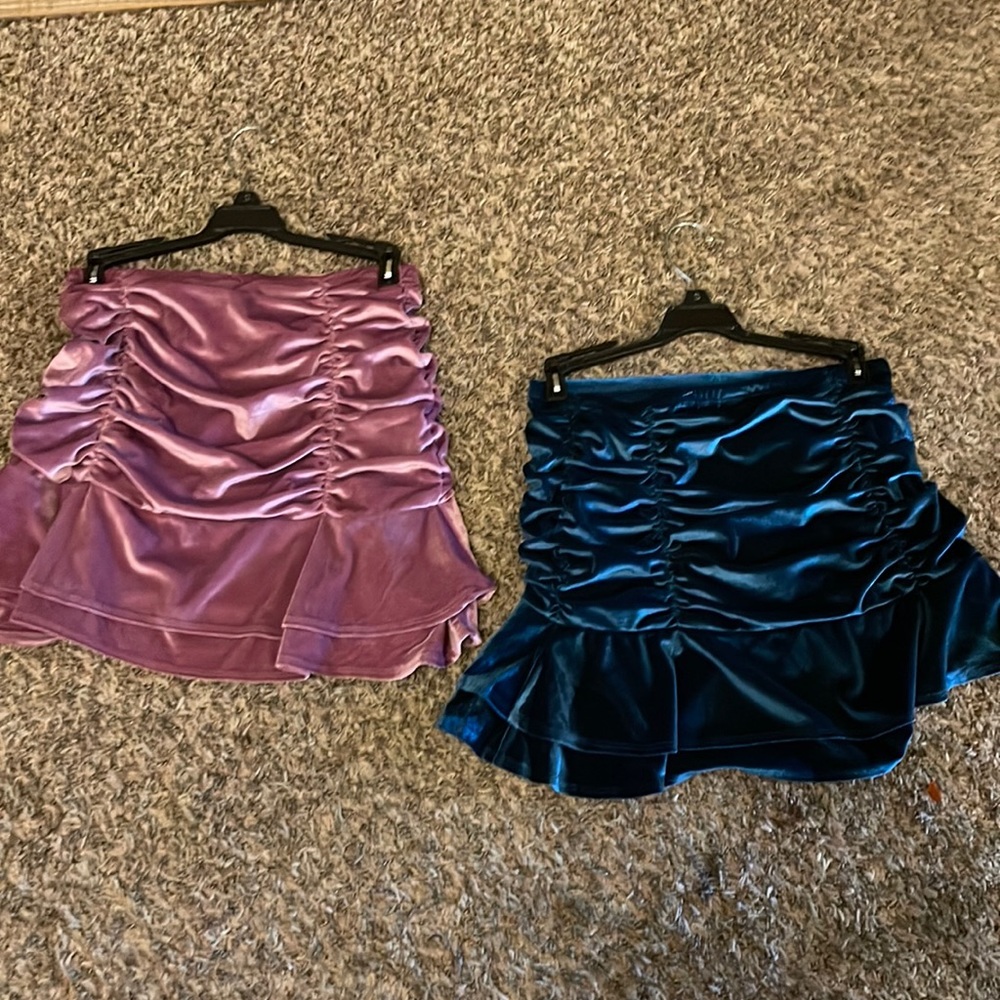 Purple and blue skirt
